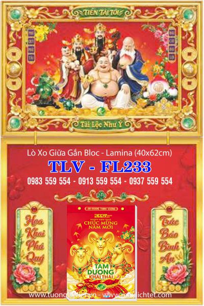 Bìa Lịch gập laminate Khai Xuân Đại Cát
